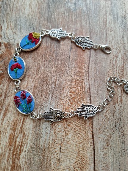 Joyas bordadas Pulsera Jardín en Flor