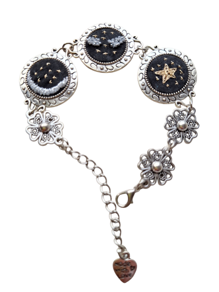Joyas bordadas Pulsera Noche Bordada