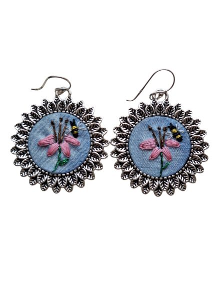 Joyas bordadas Aros Danza de Lilium