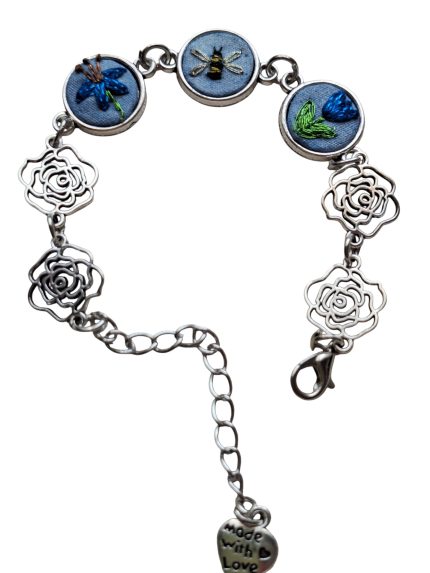 Joyas bordadas Pulsera Entre Flores